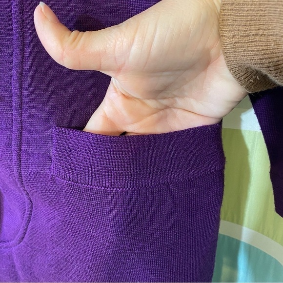Vintage Neil Martin 1980’s Dress Acrylic Wool Purple Sz Medium - Picture 5 of 7